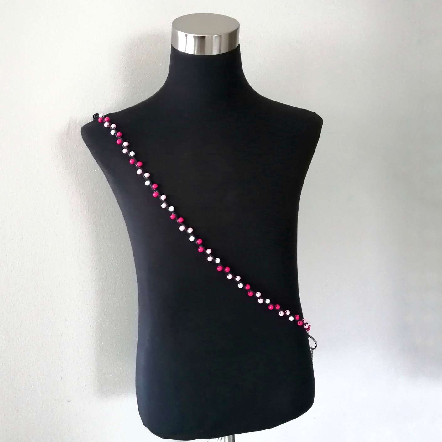 Olan yli avainnauha pinkki - valkoinen - Image 2