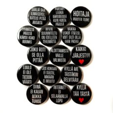 Ajankohtaiset rintanappi